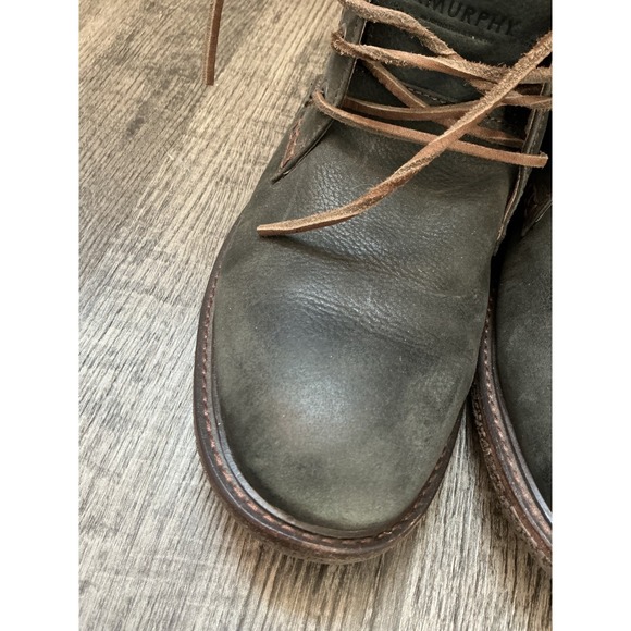 Johnston & Murphy Lace Up Chukka Ankle Boots Mens 9.5 M Gray Leather Shoes Soft - Picture 7 of 8